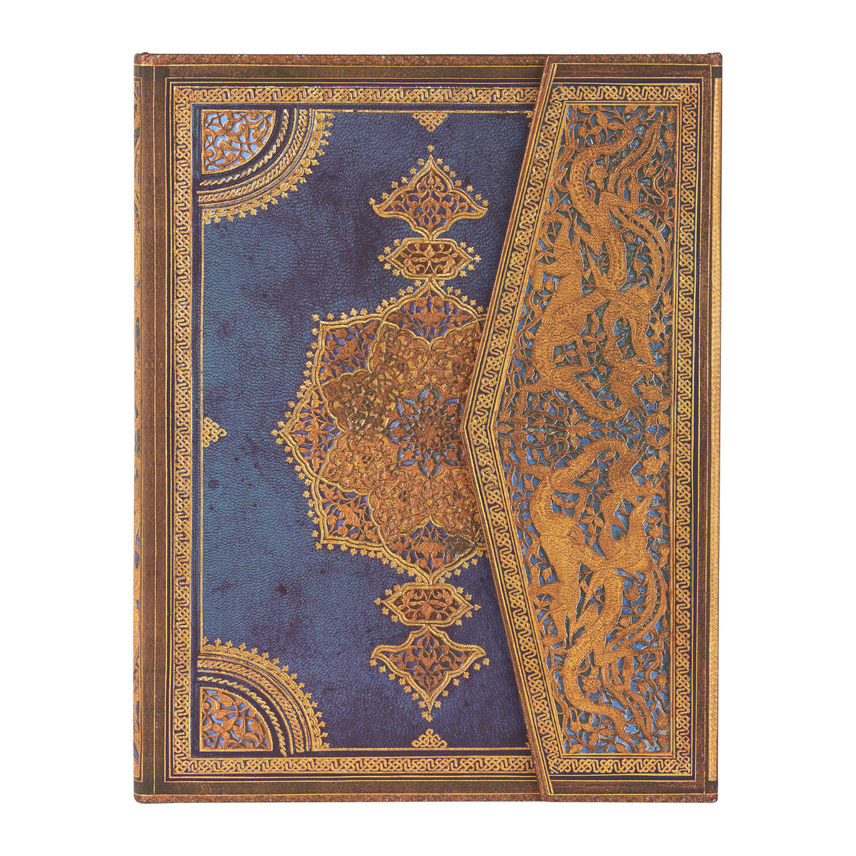 Safavid Indigo Ultra Hardcover Address Book, 144pg, 120GSM by Paperblanks (Safavid Binding Art)