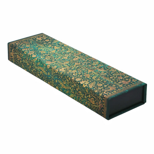 Emerald Flower Pencil Case, Marsh's Library by Paperblanks (Nature's Grace)